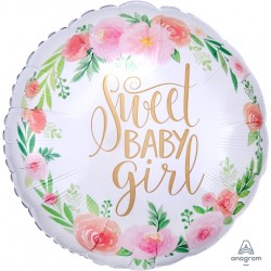 Rnd 18" Floral Baby Girl (PK)