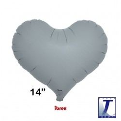 Jelly Heart 14" Blue Grey Plain (NP)