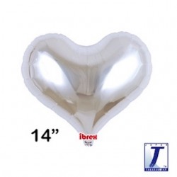 Jelly Heart 14" Mtl Silver (NP)