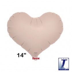 Jelly Heart 14" Shell Pink Plain (NP)
