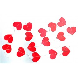 String Garland~Red Hearts 180cm