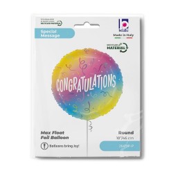 Rnd 18" Congrats Ombre (PK)