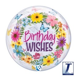 SB 22" Birthday Wishes Floral (PK)