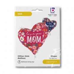 Hrt 35" Mother's Day Floral Heart (PK)