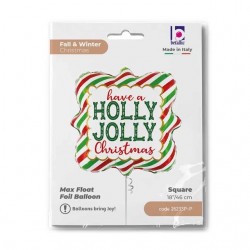 SQ 18" Holly Jolly Christmas (PK)